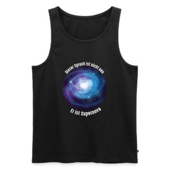 Supernova Dire drôle cadeau de l'univers de la physique - Débardeur bio Premium Homme - noir - Devant - Michal (187cm)