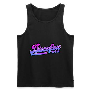 Discofox dancing gift shirt - Men's Premium Organic Tank Top - black - Front - AI Model Male 178 light (178cm)