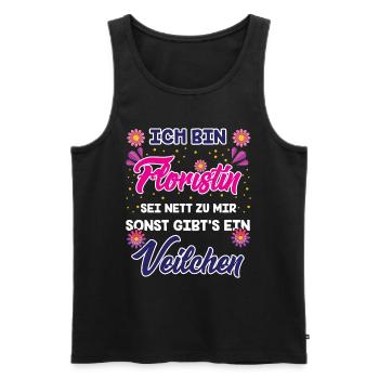 Floristin - Männer Premium Bio Tank Top - Schwarz - Vorne - Michal (187cm)