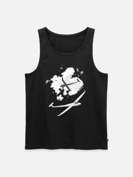 Segelflugzeug Geschenke - Männer Premium Bio Tank Top - Schwarz