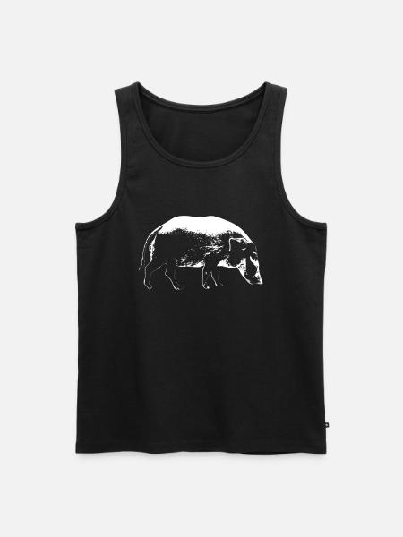 Booby pig Boar boar - Men's Premium Organic Tank Top - black