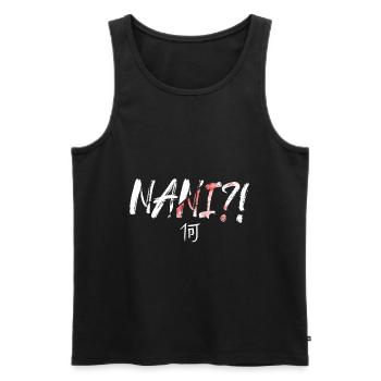 Nani Signification est ce que Anime Meme Gift - Débardeur bio Premium Homme - noir - Devant - AI Model Male 178 light (178cm)