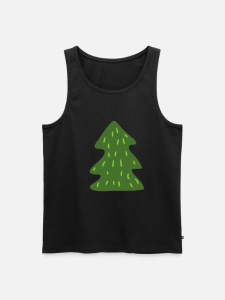 Christmastree Christmas tree fir-tree shirt - Men's Premium Organic Tank Top - black