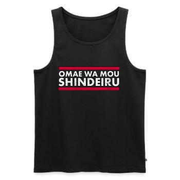 Omae Wa Mou Anime Shindeiru Merch Otaku Anime Mèmes - Débardeur bio Premium Homme - noir - Devant - AI Model Male 178 light (178cm)