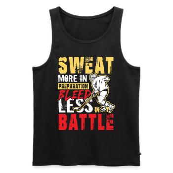 Sweat Blood Hockey sur glace Hockey sur glace Hockey sur glace Hockey sur glace - Débardeur bio Premium Homme - noir - Devant - Michal (187cm)