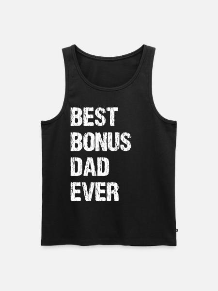 Best Bonus Dad Ever - Men's Premium Organic Tank Top - black