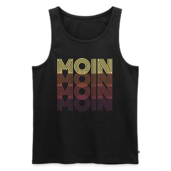 Moin Moin - Männer Premium Bio Tank Top - Schwarz - Vorne - AI Model Male 178 light (178cm)