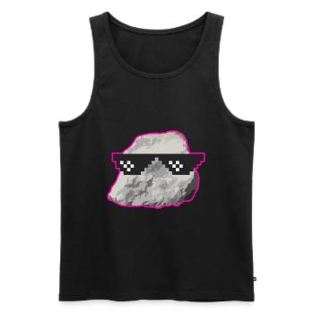 Geologe Landvermesser Stein Brille Geschenk - Männer Premium Bio Tank Top - Schwarz - Vorne - Michal (187cm)