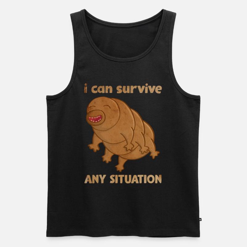 Bärtierchen Mikrobiologe Tardigrade Geschenk - Männer Premium Bio Tank Top - Schwarz