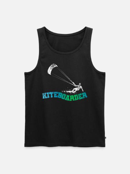 Planche de kitesurf Kitesurf - Débardeur bio Premium Homme - noir