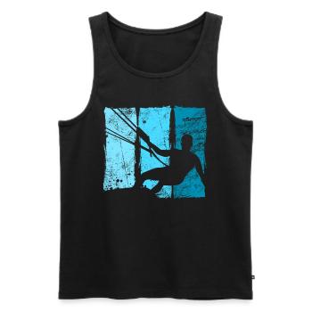 Kiteboard - Männer Premium Bio Tank Top - Schwarz - Vorne - AI Model Male 178 light (178cm)