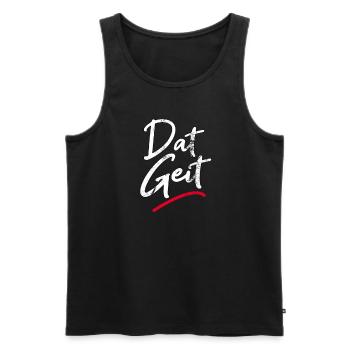 Dat Geit - Männer Premium Bio Tank Top - Schwarz - Vorne - AI Model Male 178 light (178cm)