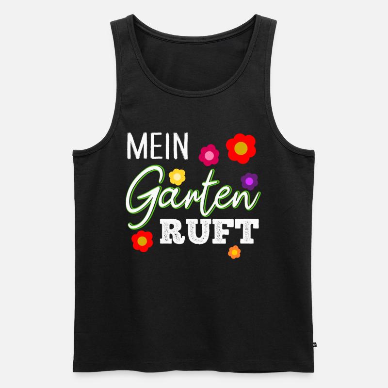 Kleingarten - Männer Premium Bio Tank Top - Schwarz