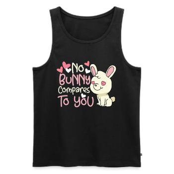 Aucun lapin ne se compare à vous! Lapin lapin lapin - Débardeur bio Premium Homme - noir - Devant - Michal (187cm)