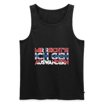 Norwegen Angeln Auswandern Geschenk - Männer Premium Bio Tank Top - Schwarz - Vorne - Michal (187cm)