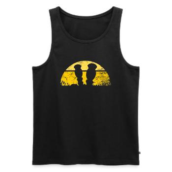 Tolles Tischkickern Geschenk - Männer Premium Bio Tank Top - Schwarz - Vorne - AI Model Male 178 light (178cm)