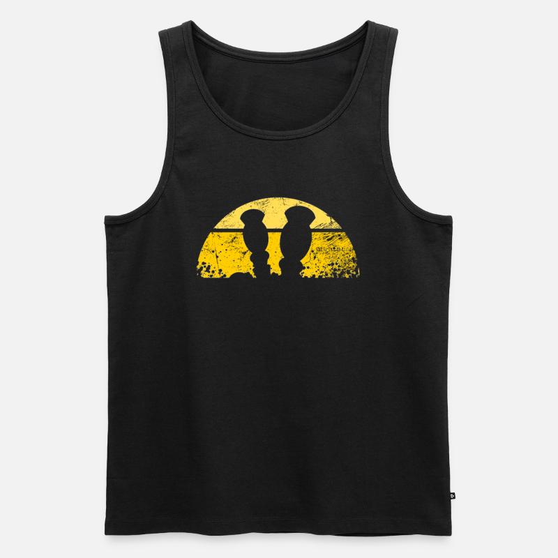 Tolles Tischkickern Geschenk - Männer Premium Bio Tank Top - Schwarz