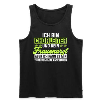 Chorleiter Dirigent Tenor Geschenk & Chorleiterin - Männer Premium Bio Tank Top - Schwarz - Vorne - Michal (187cm)