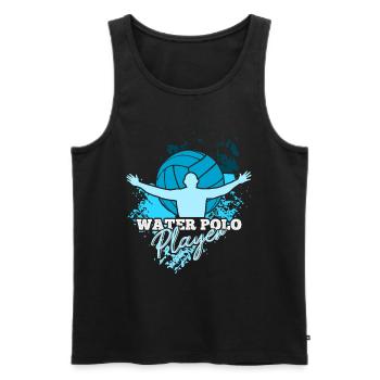 water polo - Men's Premium Organic Tank Top - black - Front - Michal (187cm)