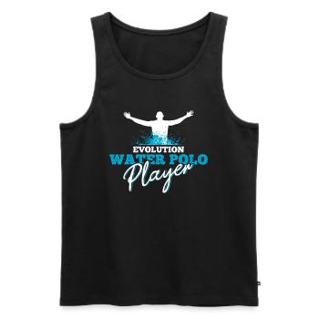 Wasserball Wasserballer - Männer Premium Bio Tank Top - Schwarz - Vorne - Michal (187cm)