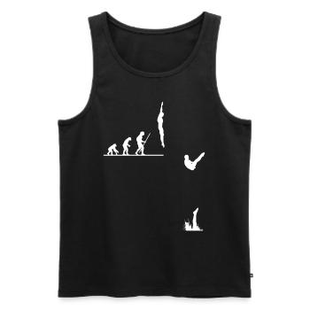 Watersports Diving diving board - Men's Premium Organic Tank Top - black - Front - AI Model Male 178 light (178cm)