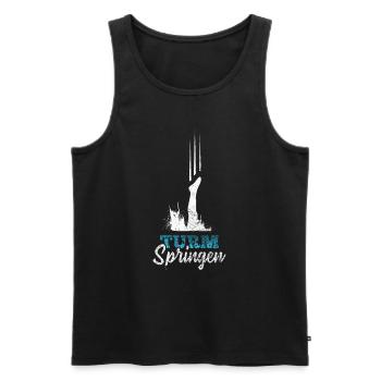 Sprungbrett Turmspringen - Männer Premium Bio Tank Top - Schwarz - Vorne - Michal (187cm)