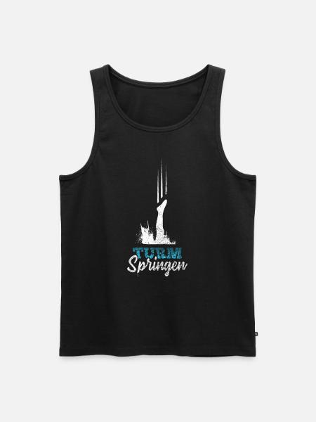 Sprungbrett Turmspringen - Männer Premium Bio Tank Top - Schwarz