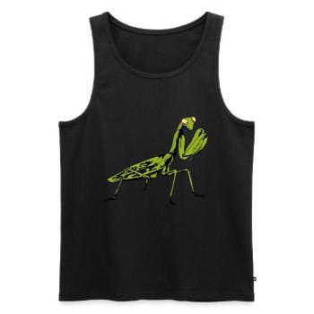 Insekt Insekten Gottesanbeterin Naturliebhaber - Männer Premium Bio Tank Top - Schwarz - Vorne - Michal (187cm)