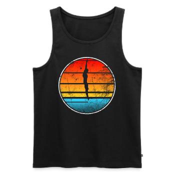 Diving diving - Men's Premium Organic Tank Top - black - Front - AI Model Male 178 light (178cm)