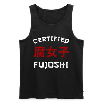 Certified Fujoshi - Boy Love - Männer Premium Bio Tank Top - Schwarz - Vorne - Michal (187cm)