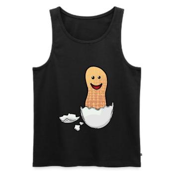 Peanut Baby EggShell Fantasy Happy Easter Egg - Débardeur bio Premium Homme - noir - Devant - Michal (187cm)