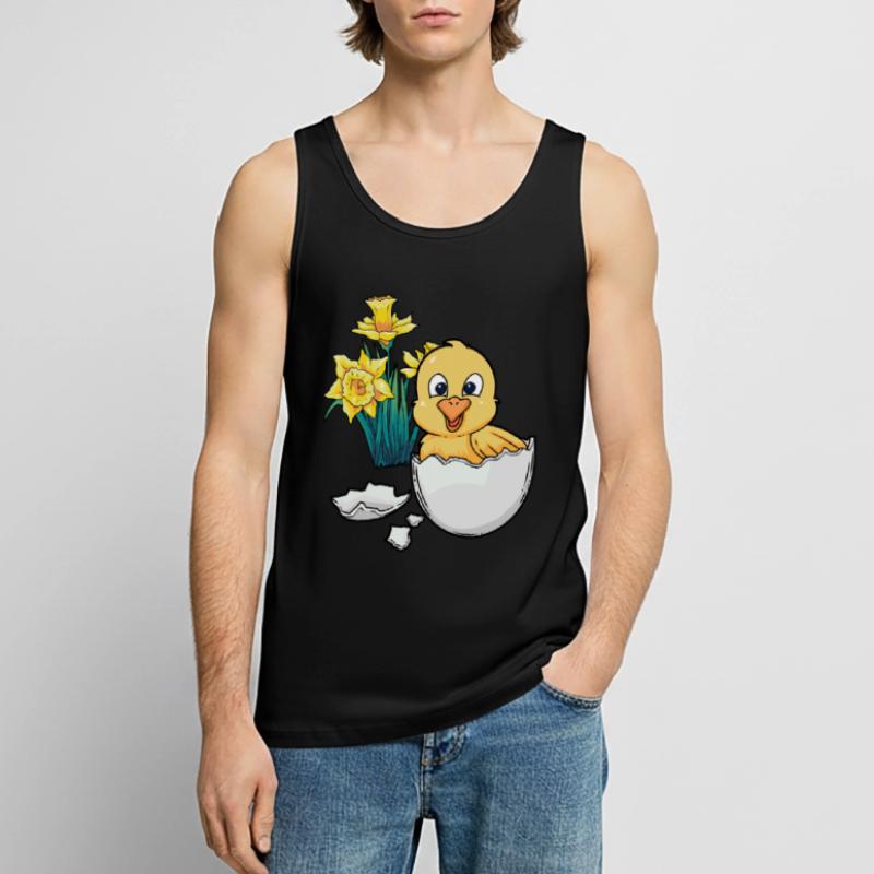 Joyeux Easter Chicks Easter Egg Kids Bébé Chick Egg Egg Débardeur bio Premium Homme