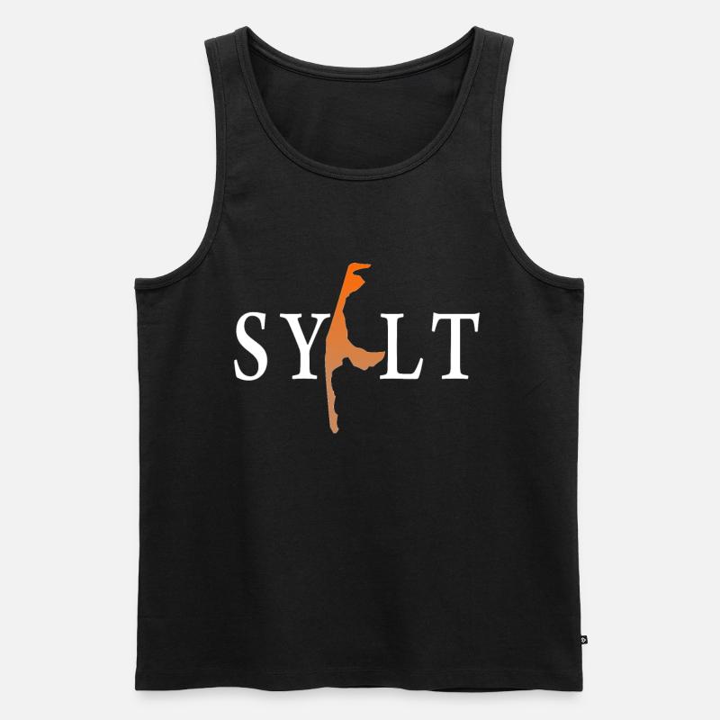 Sylt Westerland Urlaub geschenk - Männer Premium Bio Tank Top - Schwarz