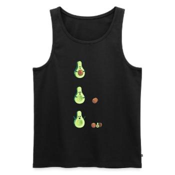 Avocat Grossesse Naissance Bébé Enfant - Débardeur bio Premium Homme - noir - Devant - Michal (187cm)