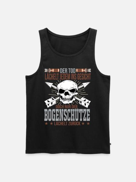 Bogenschiessen - Männer Premium Bio Tank Top - Schwarz