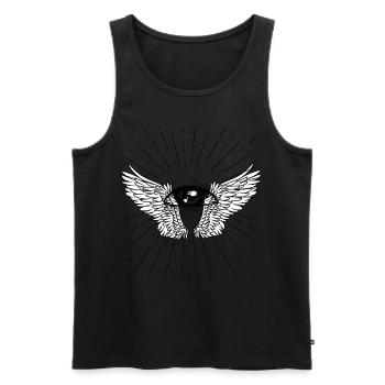 God Jesus Death Funeral Mourning Beyond Heaven - Men's Premium Organic Tank Top - black - Front - AI Model Male 178 light (178cm)