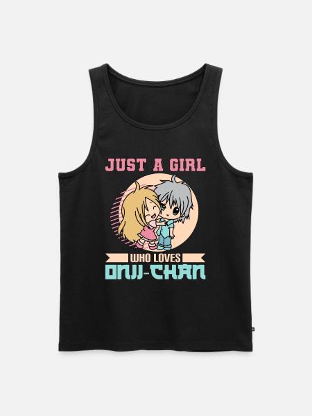 Oniichan Anime Meme Hentai Gift - Men's Premium Organic Tank Top - black