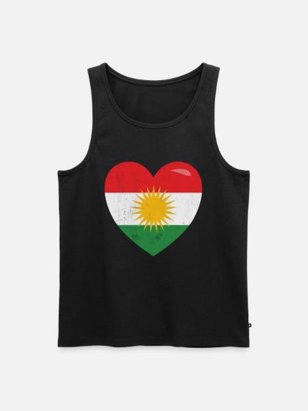 Kurdistan t shirt - Men's Premium Organic Tank Top - black