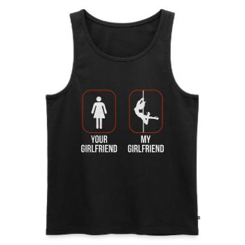 Pole Dance - Männer Premium Bio Tank Top - Schwarz - Vorne - AI Model Male 178 light (178cm)