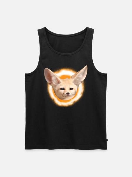 Fennek woestijnvos vos vos cadeau - Mannen Premium Bio Tanktop - zwart