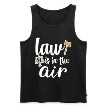 Lawyer attorney law justice gift - Men's Premium Organic Tank Top - black - Front - Michal (187cm)