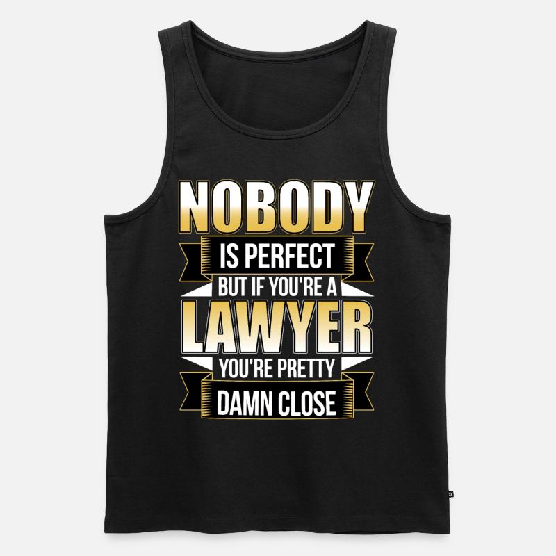 Anwalt - Männer Premium Bio Tank Top - Schwarz