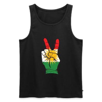Kurdistan Irak Kurde Geschenk azadi Mardin - Männer Premium Bio Tank Top - Schwarz - Vorne - AI Model Male 178 light (178cm)