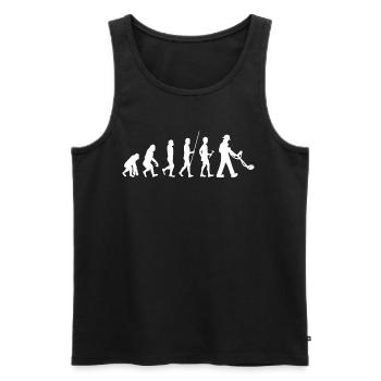 Sondeln metal detector Sondler gift treasure - Men's Premium Organic Tank Top - black - Front - Michal (187cm)
