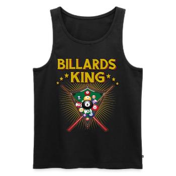 Billard Snooker - König des Billards - 8 Pool - Männer Premium Bio Tank Top - Schwarz - Vorne - Michal (187cm)