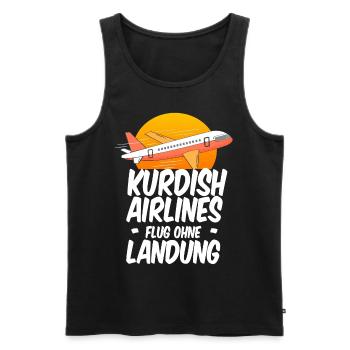 Kurdistan Kurde Kurden Geschenk azadi Rojava irak - Männer Premium Bio Tank Top - Schwarz - Vorne - AI Model Male 178 light (178cm)