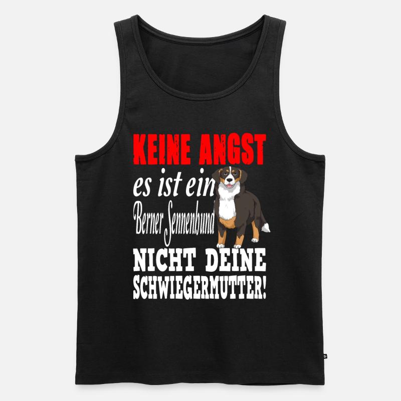 Berner Sennenhund Schweizer Hund - Männer Premium Bio Tank Top - Schwarz