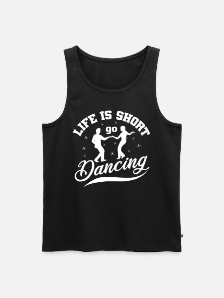 Funny dancing dance - Men's Premium Organic Tank Top - black