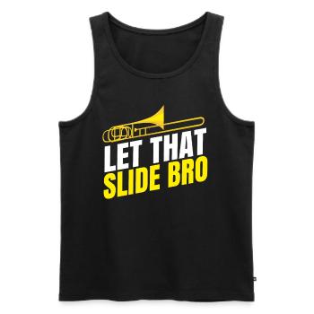 Posaune - Männer Premium Bio Tank Top - Schwarz - Vorne - Michal (187cm)