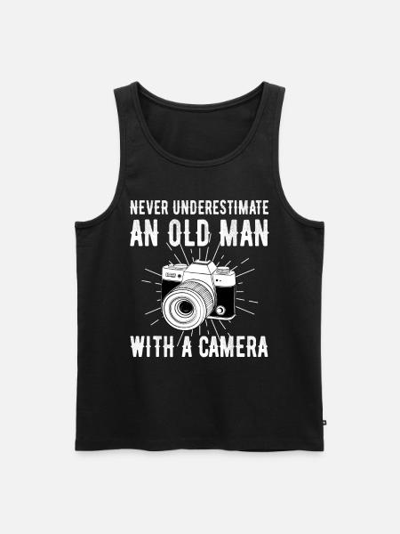 photographer - Men's Premium Organic Tank Top - black